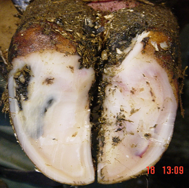 Typical white line lesion